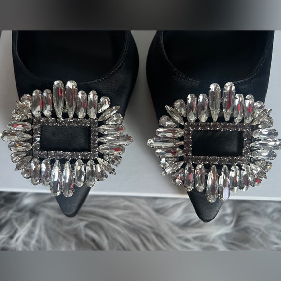 GOOD AMERICAN NEW CINDER F*CKING-RELLA CRYSTAL  MULE - Picture 6 of 15